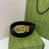 GG573156GG-057　グッチ GUCCI 2023年最新入荷 ベルト ダブル GG バックル カーフスキン 幅40mm