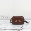 GG760196PSK-057　グッチ GUCCI 2023年最新入荷 ホースビット 1955 スモールバッグ 斜め掛け ショルダーバッグ クロスボディバッグ スクエアバッグ