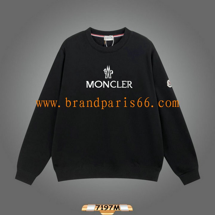 WYMC23013-MS　モンクレール MONCLER 2023年秋冬最新入荷 スウェットシャツ ロングスリーブ トップス 長袖 クルーネック カジュアル 男女兼用