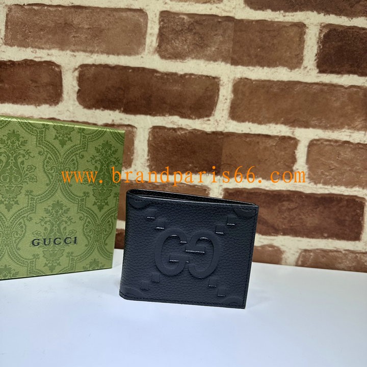 GG739479BK-057　グッチ GUCCI 2023年最新入荷 ジャンボGG コインウォレット 二つ折り短財布 ショートウォレット カード入れ 小銭入れ