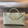 BOV754990QG-aj　ボッテガヴェネタ BOTTEGAVENETA 2023年最新入荷 スモール イーストウエスト アンディアーモ トップハンドルバッグ トートバッグ ハンドバッグ レディースかばん