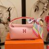 HE6627HPFR-063　エルメス HERMES 2023最新入荷 Trousse Bride-A-Brace ハンドバッグ お弁当袋 クーラーバッグ ボストンバッグ トートバッグ