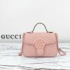 GG702563PQYF-057　グッチ GUCCI 2023年最新入荷 GG マーモント トップハンドルバッグ トートバッグ ハンドバッグ 2way 斜め掛け ショルダーバッグ クロスボディバッグ