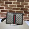 GG760243BKF-057　グッチ GUCCI 2023年最新入荷 オフィディア GG ポーチ ストラップ付き 手持ちかばん クラッチポーチ メンズかばん
