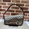 GG764155BKF-057　グッチ GUCCI 2023年最新入荷 ホースビット 1955 スモール ショルダーバッグ ポーチ レディースかばん ホーボーバッグ