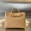 BOV766016YL-aj　ボッテガヴェネタ BOTTEGAVENETA 2023年最新入荷 ミディアム アンディアーモ トップハンドルバッグ トートバッグ ハンドバッグ