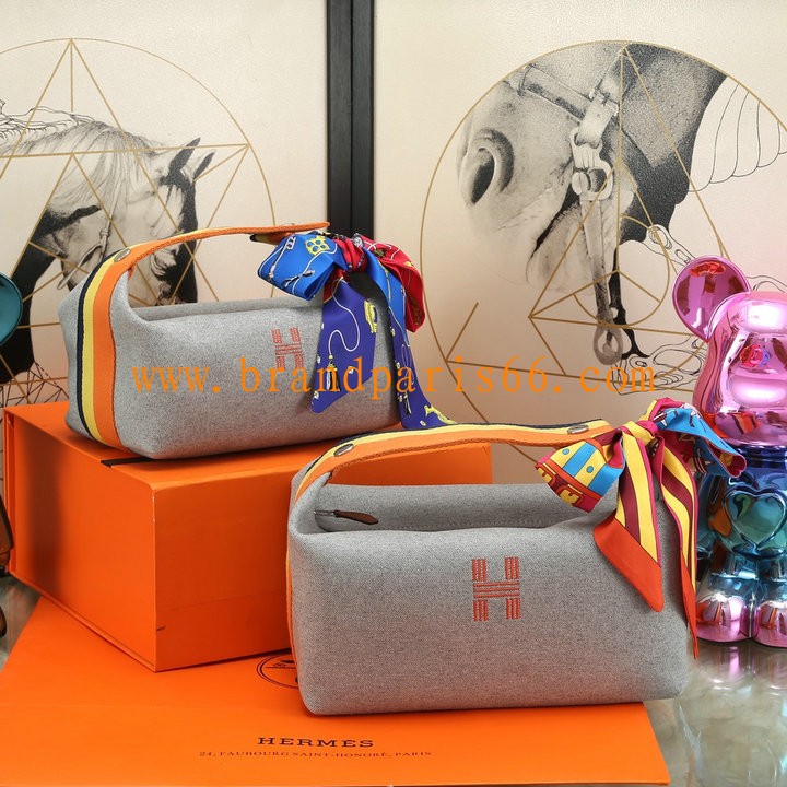 HE6627HBHC-063　エルメス HERMES 2023最新入荷 Trousse Bride-A-Brace ハンドバッグ お弁当袋 クーラーバッグ ボストンバッグ トートバッグ