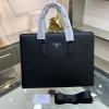 PD1477BK-GH　プラダ PRADA 2023年最新入荷 ブリーフケース トートバッグ ハンドバッグ 2way ショルダーバグ メンズかばん ビジネスバッグ