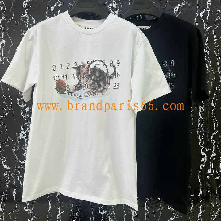 TDMM24003-XG　ミュウミュウ MIUMIU 2023年秋冬最新入荷 半袖 Tシャツ ショートスリーブ スウェットシャツ 短袖 クルーネック トップス レジャーシャツ