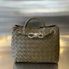 BOV743568PMG-aj　ボッテガヴェネタ BOTTEGAVENETA 2024年最新入荷 スモール アンディアーモ トップハンドルバッグ トートバッグ ハンドバッグ