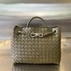 BOV766016PMG-aj　ボッテガヴェネタ BOTTEGAVENETA 2024年最新入荷 ミディアム アンディアーモ トップハンドルバッグ トートバッグ ハンドバッグ