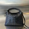 BOV777586BK-aj　ボッテガヴェネタ BOTTEGAVENETA 2024年最新入荷 ミニ ホップ ホーボーバッグ トートバッグ ハンドバッグ 斜め掛け ショルダーバッグ クロスボディバッグ