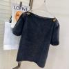 TDLV24005-XG　ルイヴィトン LOUISVUITTON 2024年春夏最新入荷 ボートネックTシャツ 半袖 ショートスリーブ スウェットシャツ 短袖 トップス レジャーシャツ