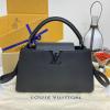 M23947-057　ルイヴィトン LOUISVUITTON 2024年最新入荷 カプシーヌ EW MM トートバッグ ハンドバッグ 斜め掛け ショルダーバッグ クロスボディバッグ