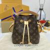 M46581-057　ルイヴィトン LOUISVUITTON 2024年最新入荷 ナノ ノエ 斜め掛け ショルダーバッグ クロスボディバッグ ドローストリングバッグ