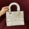 CD0565WXBS-99　クリスチャンディオール CHRISTIAN DIOR 2024年最新入荷 レディ ディオール スモール トートバッグ 2way 斜め掛け ショルダーバッグ クロスボディバッグ