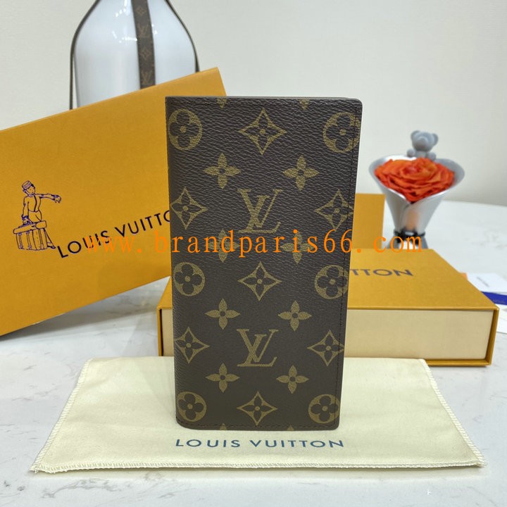 M66540-057　ルイヴィトン LOUISVUITTON 2021年最新入荷 ポルトフォイユ ブラザ 二つ折り長財布 ロングウォレット カードポケット 札入れ