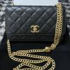 CH96052BK-CC　シャネル CHANEL 2024年最新入荷 ミニ フラップバッグ チェーンウォレット 斜め掛け ショルダーバッグ クロスボディバッグ