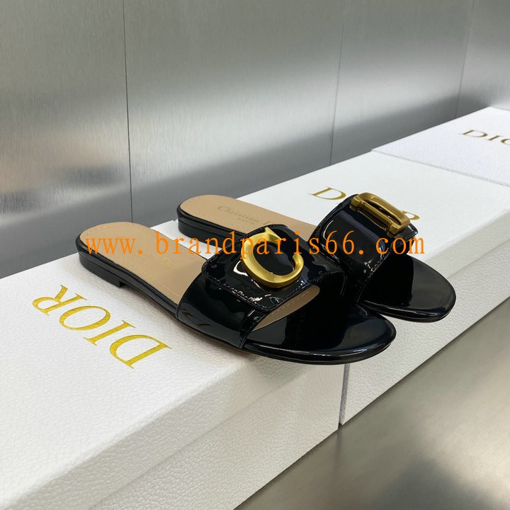 CDJ24004PQK-26　クリスチャンディオール CHRISTIAN DIOR 2024年最新入荷 C est Dior スライド フラットミュール サンダル レディース スリッパ