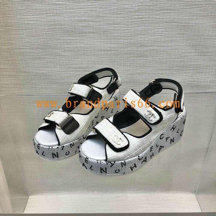 CHJ24012Y-26　シャネル CHANEL 2024年最新入荷 スリングバック 厚底サンダル サマーサンダル ビーチサンダル レディースシューズ 靴