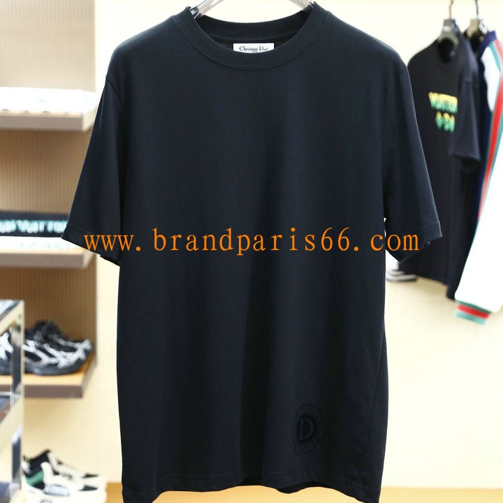 TDCD24005-MS　クリスチャンディオール CHRISTIAN DIOR 2024年最新入荷 Tシャツ 半袖 ショートスリーブ スウェットシャツ 短袖 クルーネック トップス レジャーシャツ