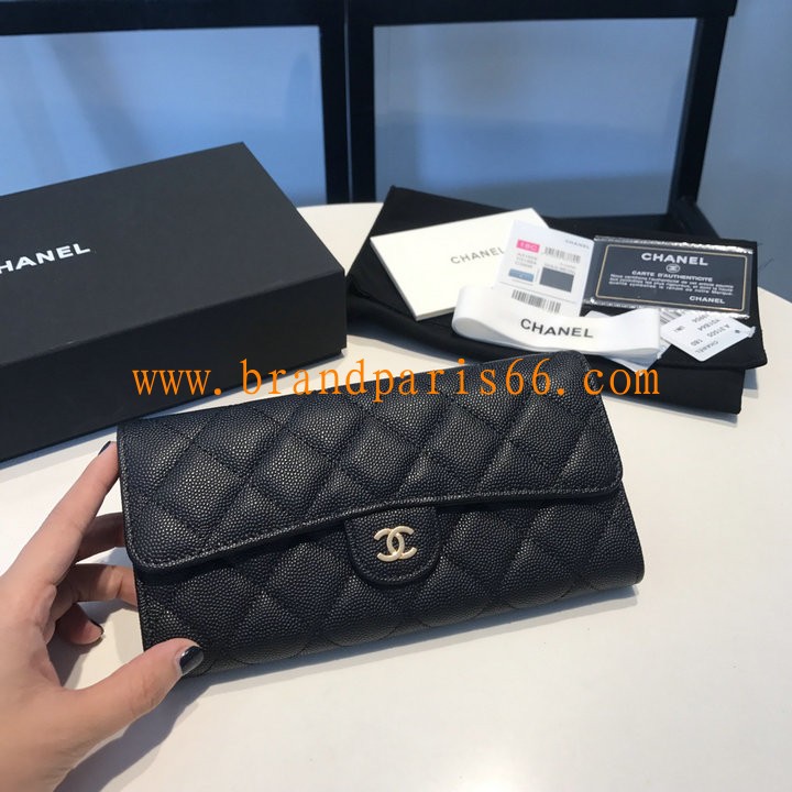 CH31505QJBK-CC　シャネル CHANEL 2024年最新入荷 フラップ ロングウォレット 二つ折り長財布 カード入れ 札入れ