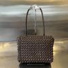 BOV709420GSK-aj　ボッテガヴェネタ BOTTEGAVENETA 2024年最新入荷 パティ トップハンドルバッグ スモール トートバッグ ハンドバッグ レディースかばん