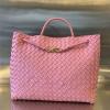 BOV743575YF-aj　ボッテガヴェネタ BOTTEGAVENETA 2024年最新入荷 ラージ アンディアーモ トップハンドルバッグ トートバッグ ハンドバッグ