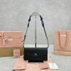 MM5DN006BK-99　ミュウミュウ MIUMIU 2024年最新入荷 ストラップ付 ショルダーバッグ ロングウォレット ポーチ レディスーかばん クロスボディバッグ