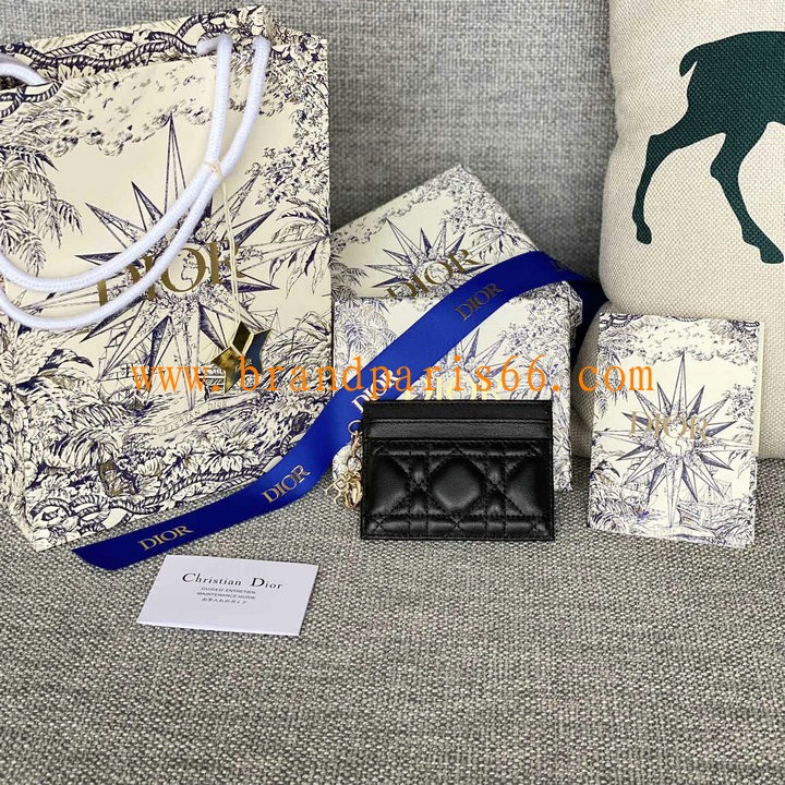 CD0974PBK-GH　クリスチャンディオール CHRISTIAN DIOR 2024年最新入荷 レディ ディオール カードホルダー カードケース カードホルダー 名刺入れ