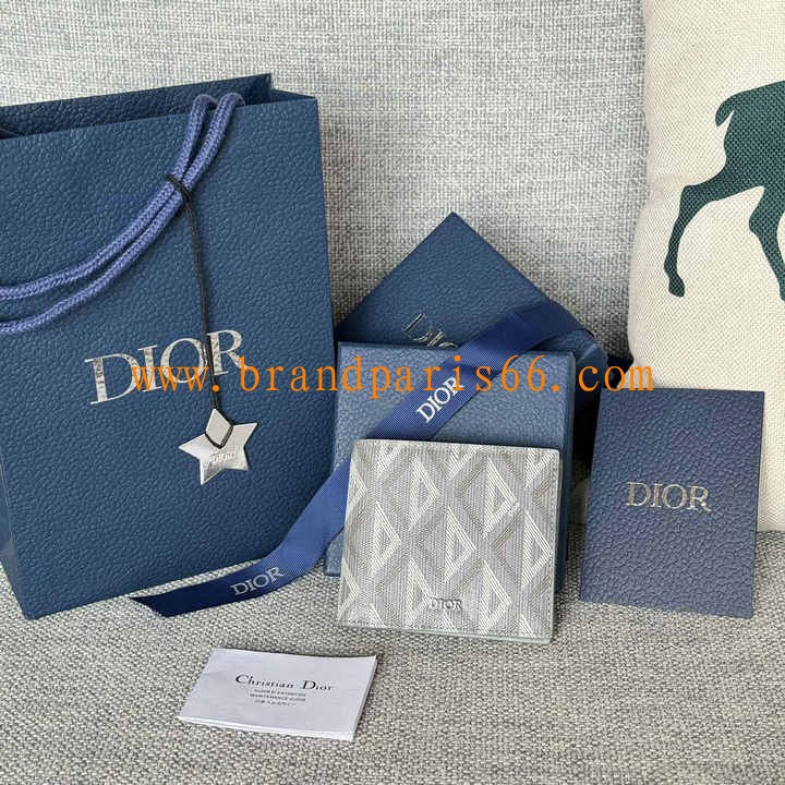 CD2027PHS-GH　クリスチャンディオール CHRISTIAN DIOR 2024年最新入荷 二つ折り短財布 ショートウォレット カード入れ 札入れ