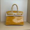HBK30ENGYYL-063　エルメス HERMES 2024年最新入荷 バーキンバッグ 30 トップハンドルバッグ トートバッグ ハンドバッグ ビジネスバッグ