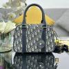 CD1340BSL-99　クリスチャンディオール CHRISTIAN DIOR 2024年最新入荷 D-ヴァイブ ボウリングバッグ ミディアム トートバッグ ハンドバッグ 2way ショルダーバッグ