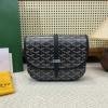 GY8021QBK-99　ゴヤール GOYARD 2024年最新入荷 ベルヴェデール バッグ フラップバッグ 斜め掛け ショルダーバッグ クロスボディバッグ コーティングキャンバス レザー