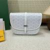 GY8021QBS-99　ゴヤール GOYARD 2024年最新入荷 ベルヴェデール バッグ フラップバッグ 斜め掛け ショルダーバッグ クロスボディバッグ コーティングキャンバス レザー