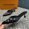 LVJ24022ZH-26　ルイヴィトン LOUISVUITTON 2024年最新入荷  ハイヒールサンダル サマーサンダル ピンヒール ウィメンズ スライドサンダル レディースシューズ 靴