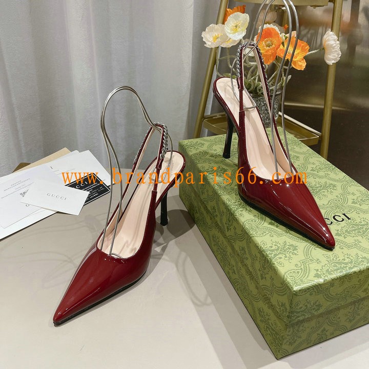 GGJ240015QJ-26　グッチ GUCCI 2024年夏最新入荷 ウィメンズ スリングバック パンプス ハイヒールシューズ ピンヒール レディースシューズ 靴