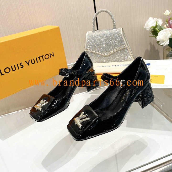 LVJ24019QK-26　ルイヴィトン LOUISVUITTON 2024年最新入荷  パンプス ローヒールサンダル ブロックヒール レディースシューズ 靴