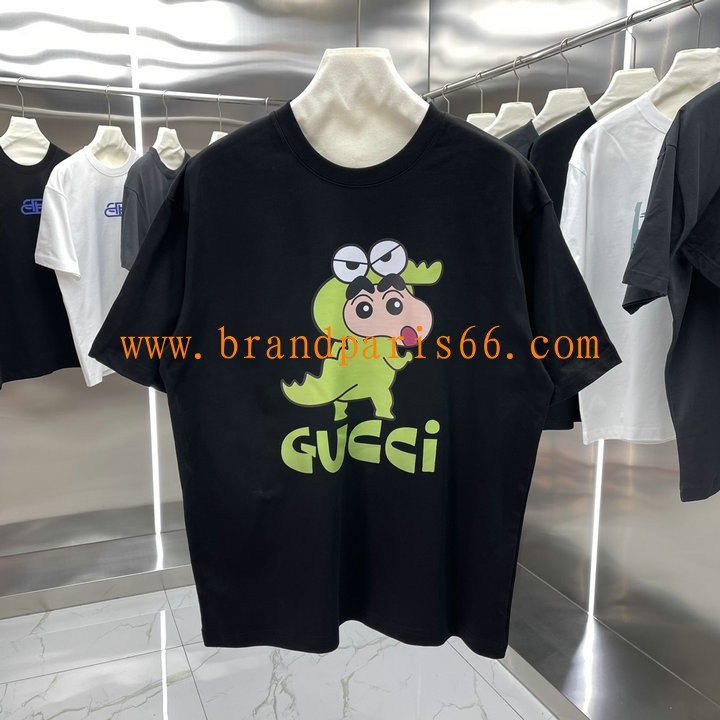 TDGG24014-MS　グッチ GUCCI 2024年最新入荷 Tシャツ 半袖 ショートスリーブ スウェットシャツ 短袖 クルーネック トップス レジャーシャツ