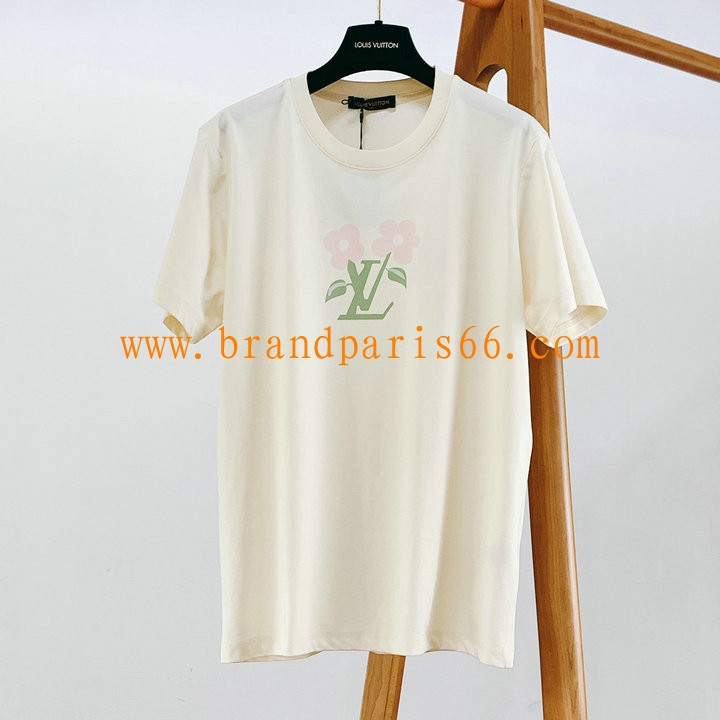 TDLV24028-MS　ルイヴィトン LOUISVUITTON 2024年最新入荷 Tシャツ 半袖 ショートスリーブ スウェットシャツ 短袖 クルーネック トップス レジャーシャツ