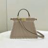 FD8BN327CHB-168　フェンディ FENDI 2024年最新入荷 ピーカブー ISeeU スモール トートバッグ トップハンドルバッグ ハンドバッグ 2way ショルダーバッグ