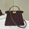 FD8BN327MJJH-168　フェンディ FENDI 2024年最新入荷 ピーカブー ISeeU スモール トートバッグ トップハンドルバッグ ハンドバッグ 2way ショルダーバッグ
