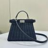FD8BN327MYBL-168　フェンディ FENDI 2024年最新入荷 ピーカブー ISeeU スモール トートバッグ トップハンドルバッグ ハンドバッグ 2way ショルダーバッグ