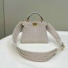 FD8BN335MJQF-168　フェンディ FENDI 2024年最新入荷 ピーカブー ISeeU プチ トートバッグ トップハンドルバッグ ハンドバッグ 2way ショルダーバッグ