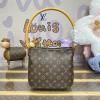 M51146-057　ルイヴィトン LOUISVUITTON 2024年最新入荷 Vintage Looping ホーボーバッグ トートバッグ 肩掛け ショルダーバッグ モノグラムキャンパス