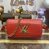 M83077R-057　ルイヴィトン LOUISVUITTON 2024年最新入荷 ポシェット ツイストウェスト 斜め掛け ショルダーバッグ クロスボディバッグ エピレザー