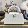 M24671D-057　ルイヴィトン LOUISVUITTON 2024年最新入荷 カプシーヌ EW MM トップハンドルバッグ トートバッグ 2way ショルダーバッグ クロスボディバッグ レディースかばん