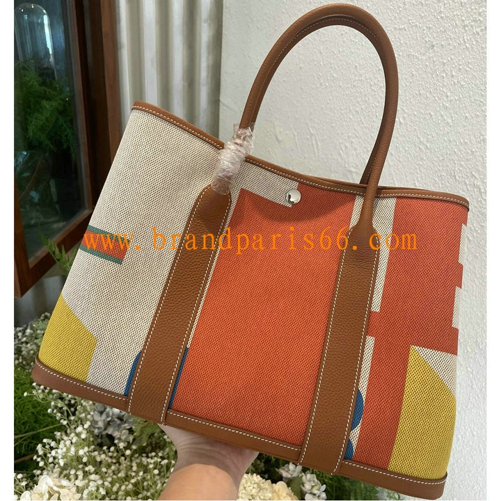 H600336TYBZCZ-063　エルメスHERMES 2024最新入荷 ガーデンパーティー トートバッグ ハンドバッグ ショッピングバッグ トップハンドルバッグ レディースかばん