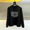 WYCD24003-MS　クリスチャンディオール CHRISTIAN DIOR 2024年秋冬最新入荷 クルーネック スウェットシャツ ロングスリーブ 長袖 黒