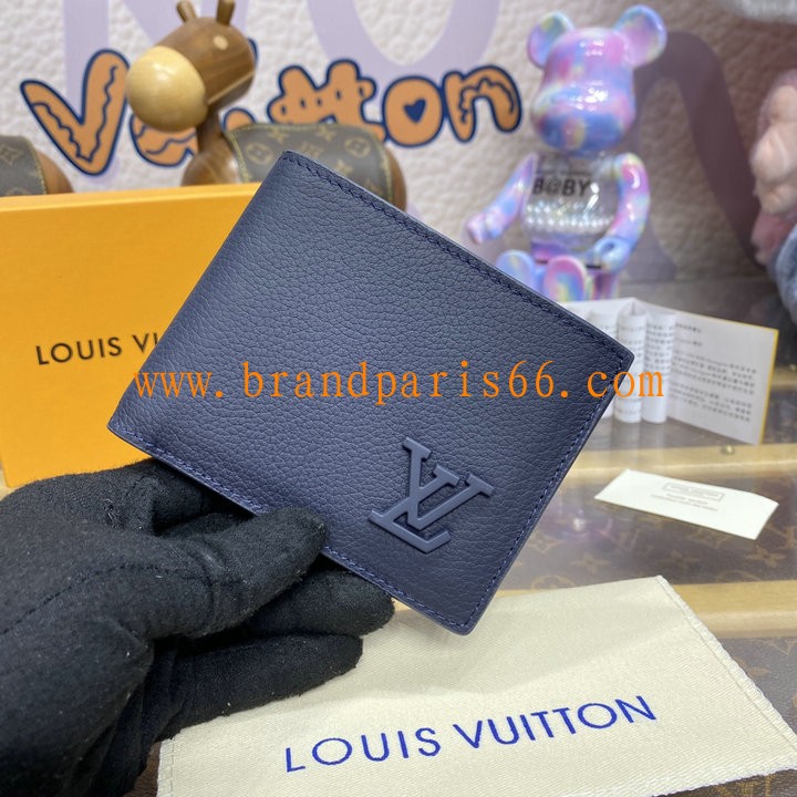 M81822-057　ルイヴィトン LOUISVUITTON 2024年最新入荷 ポルトフォイユ ミュルティプル 二つ折り財布 札入れ アエログラム レザー